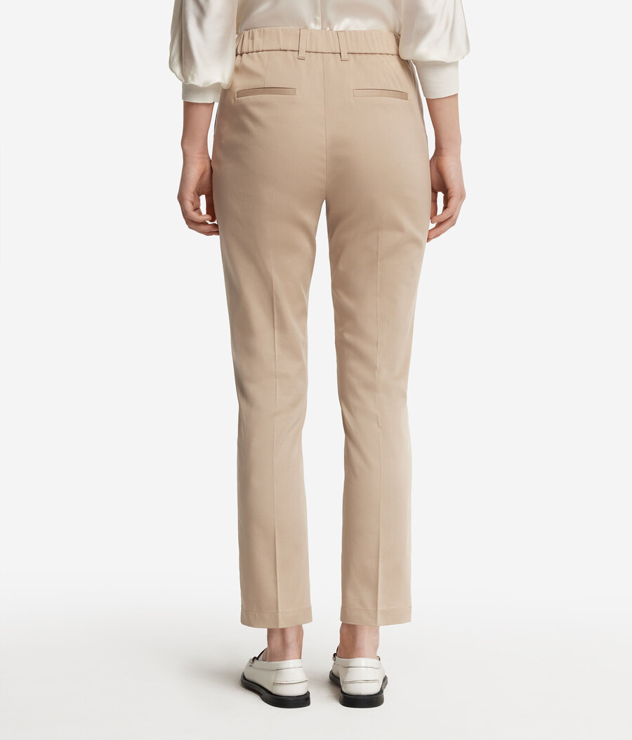pantaloni a sigaretta con cerniera