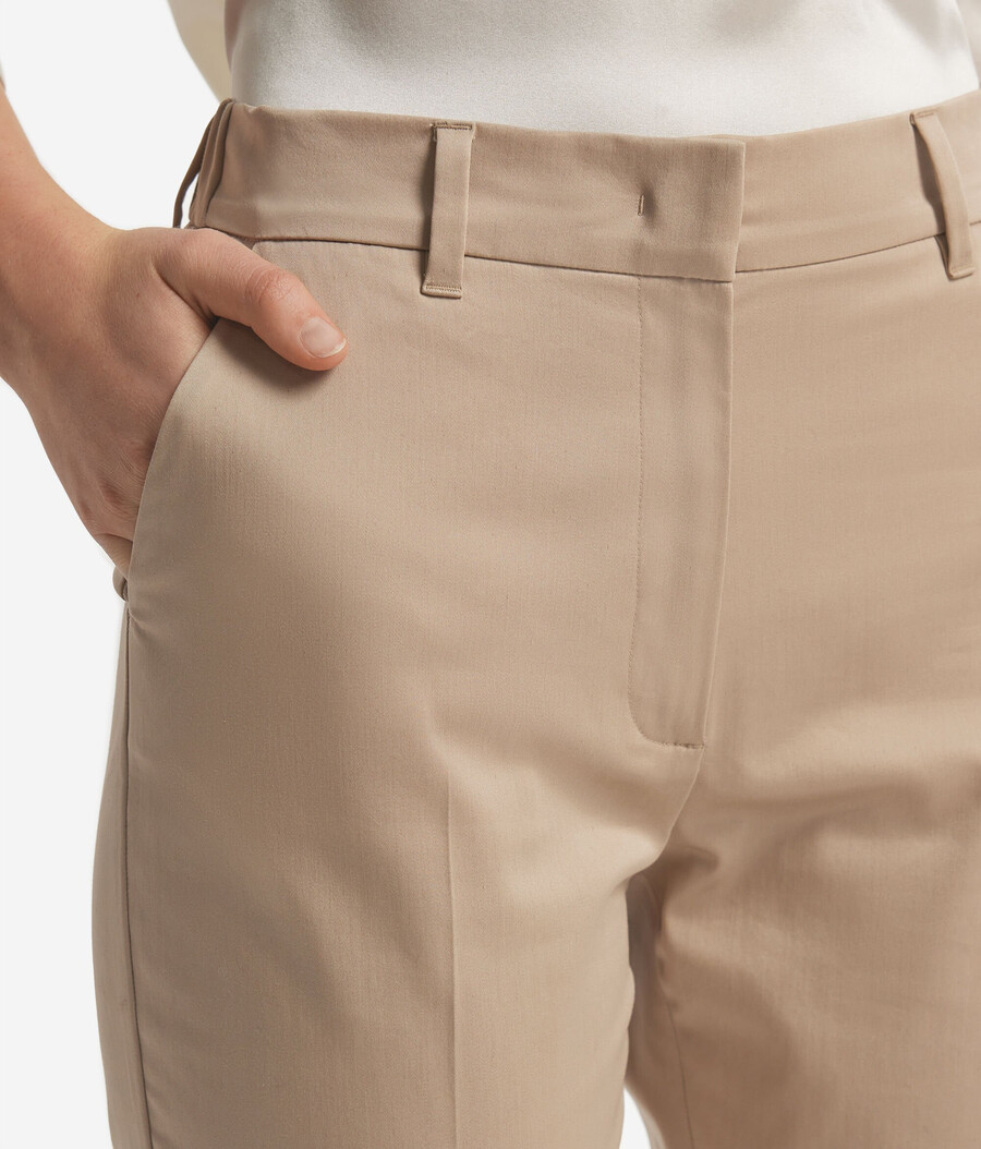 pantaloni a sigaretta con cerniera