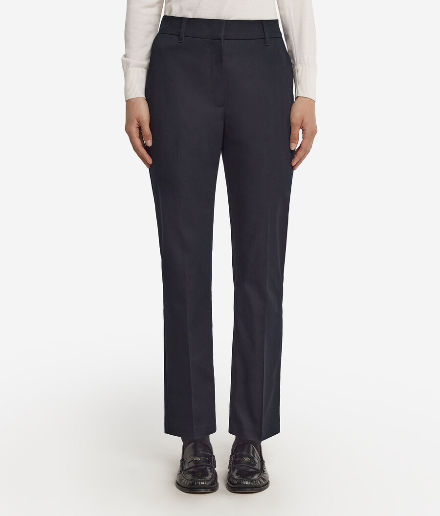 pantaloni a sigaretta con cerniera