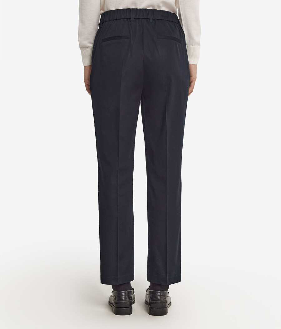 pantaloni a sigaretta con cerniera