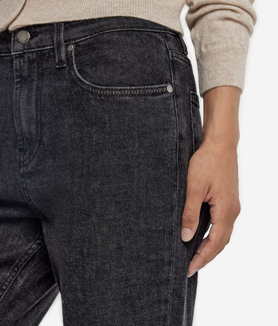 pantaloni in cashmere e denim