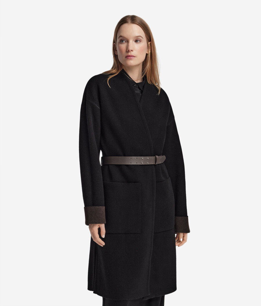 cappotto double-face in cashmere ultra morbido