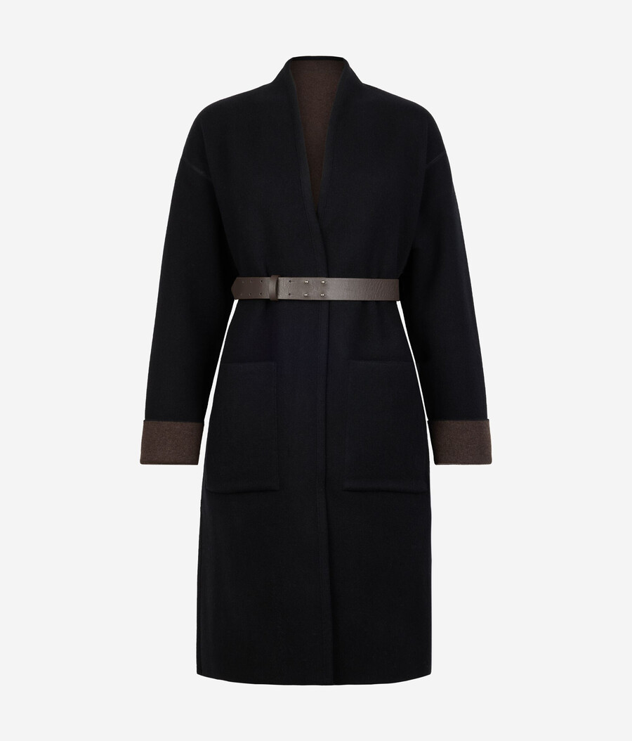 cappotto double-face in cashmere ultra morbido