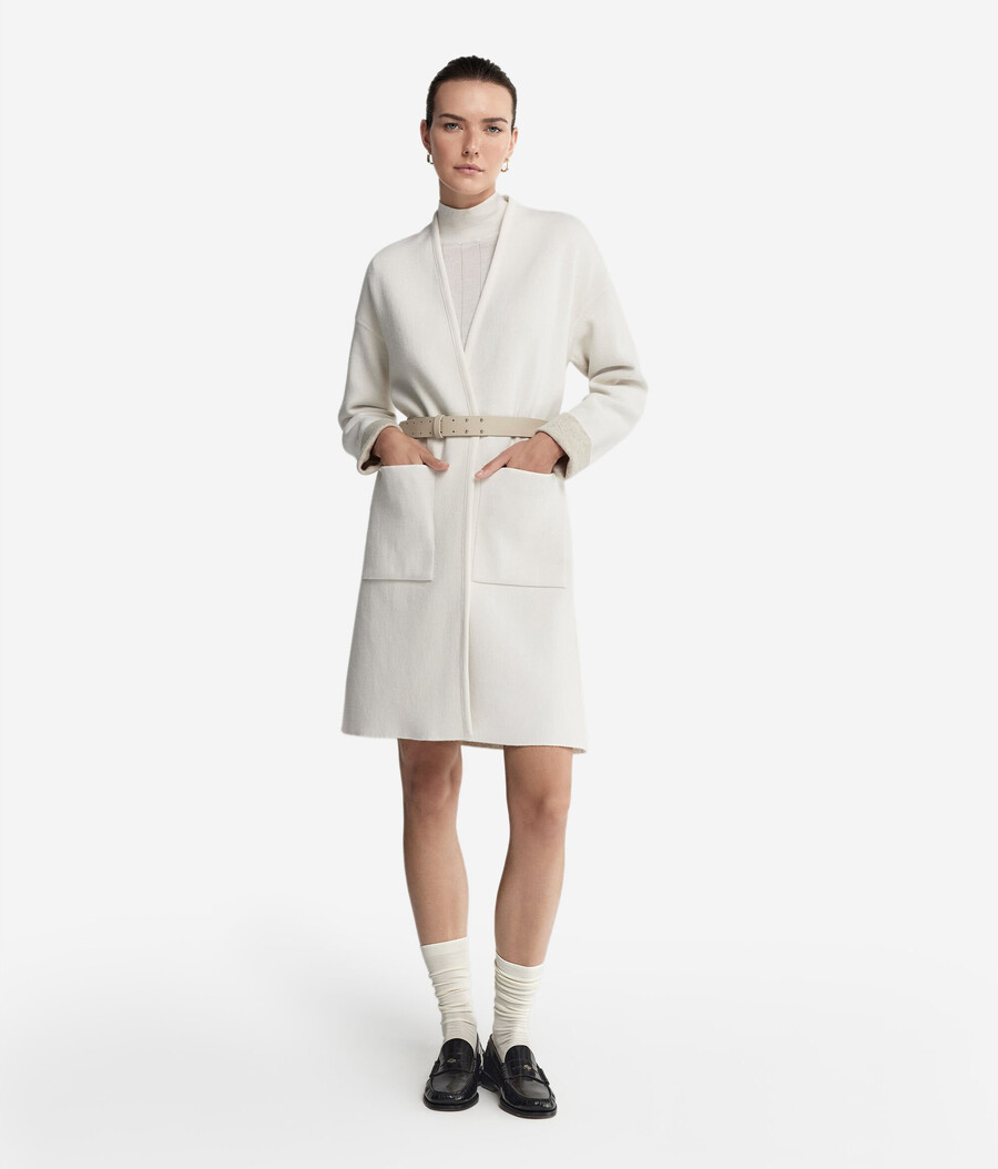 cappotto double-face in cashmere ultra morbido