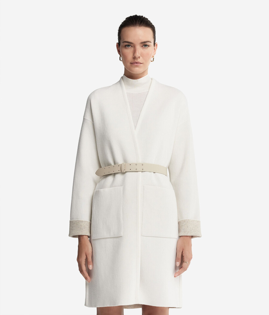 cappotto double-face in cashmere ultra morbido