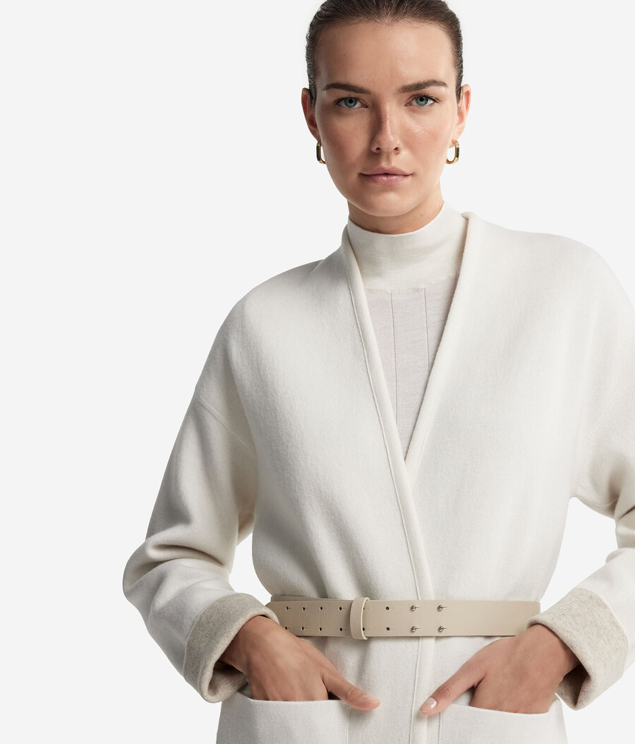 cappotto double-face in cashmere ultra morbido