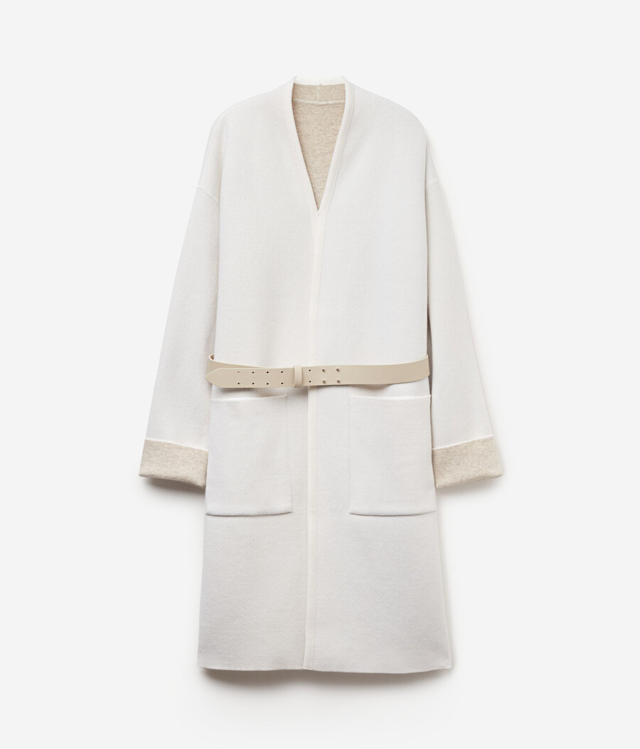 cappotto double-face in cashmere ultra morbido