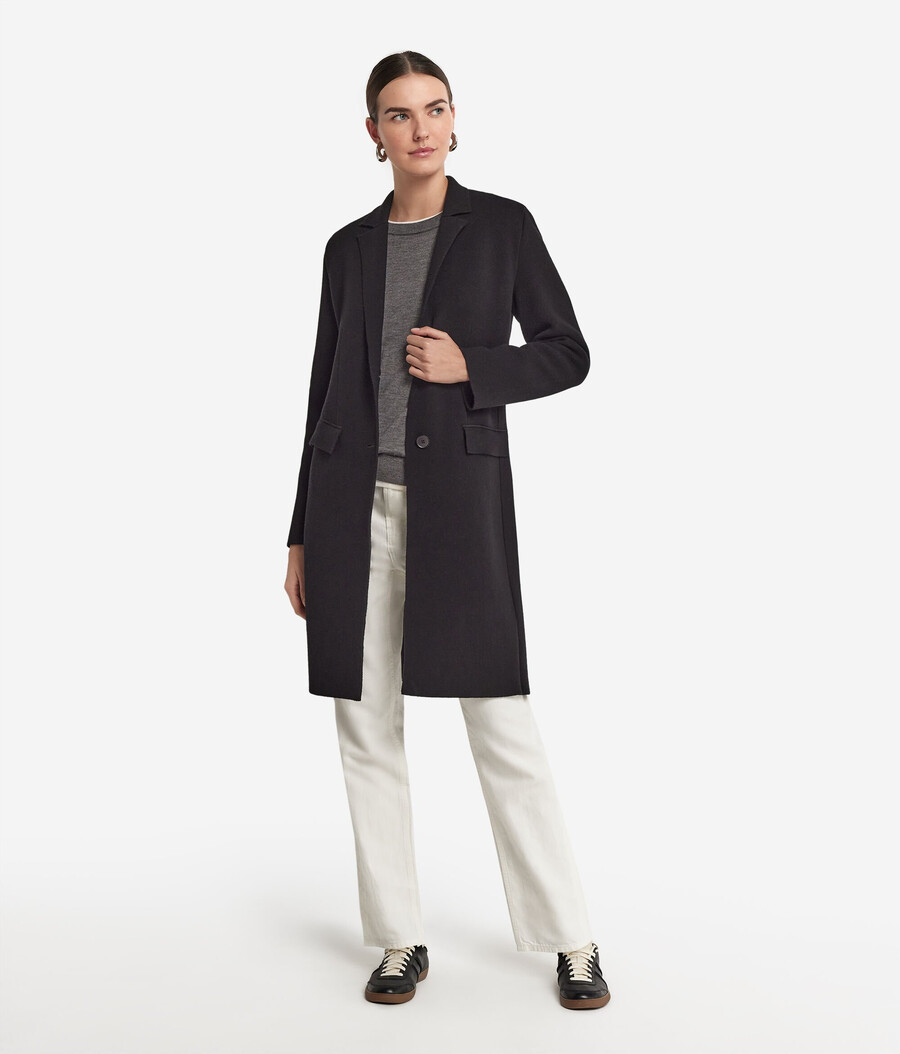 cappotto basic in cashmere ultra morbido