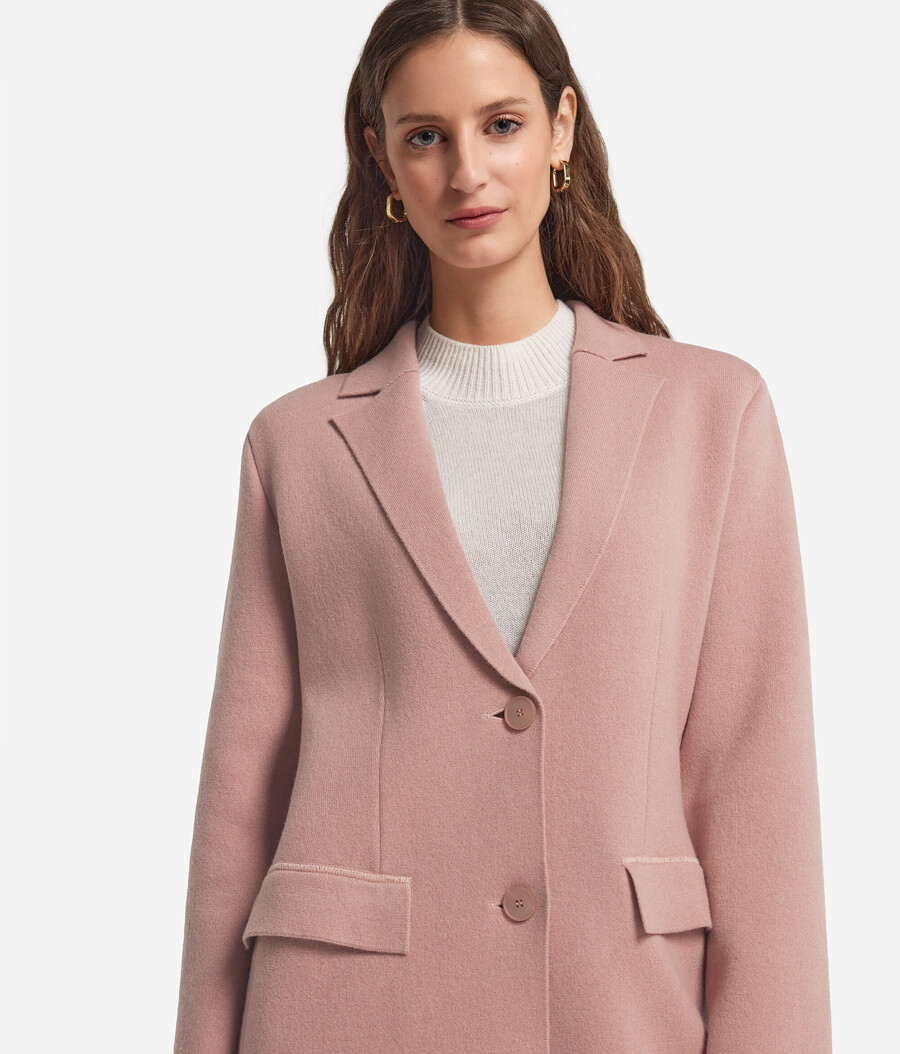 cappotto basic in cashmere ultra morbido