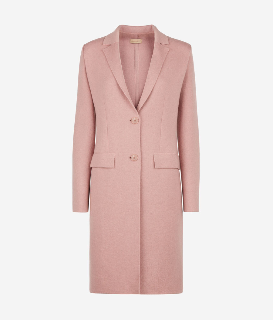 cappotto basic in cashmere ultra morbido