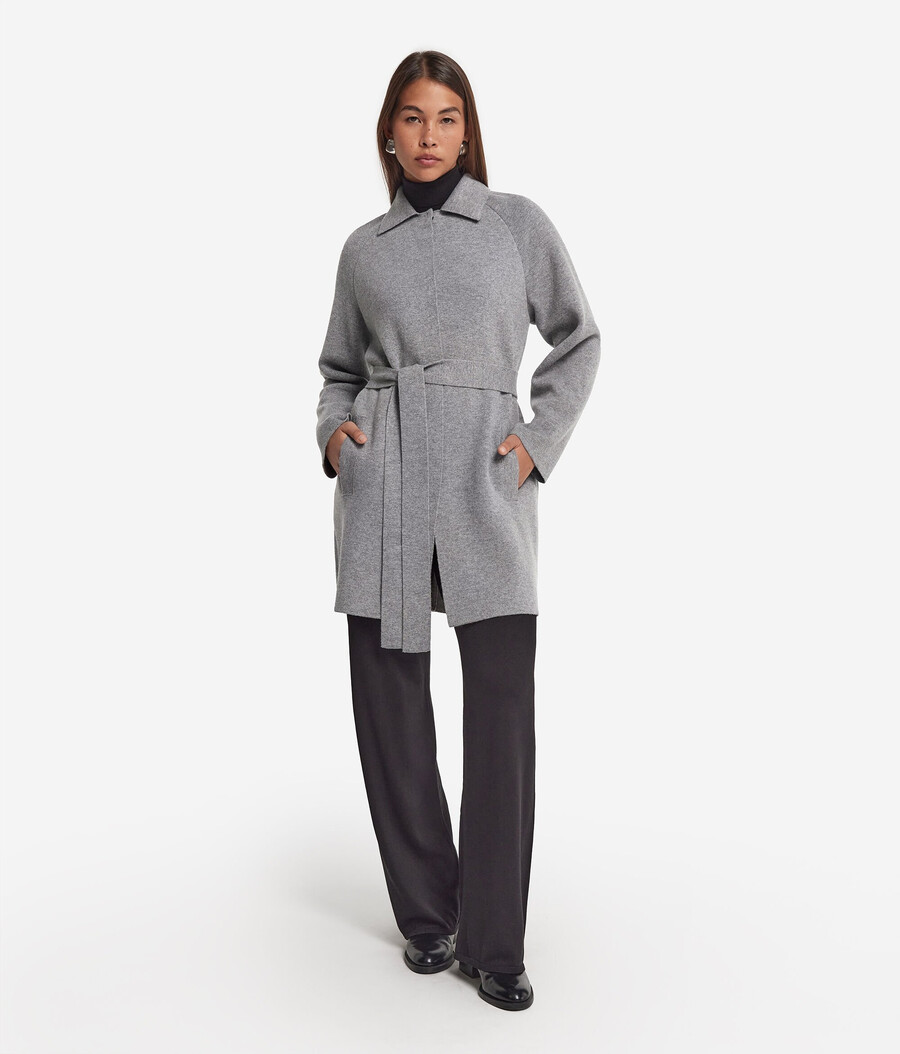 cappotto in cashmere ultra morbido con colletto