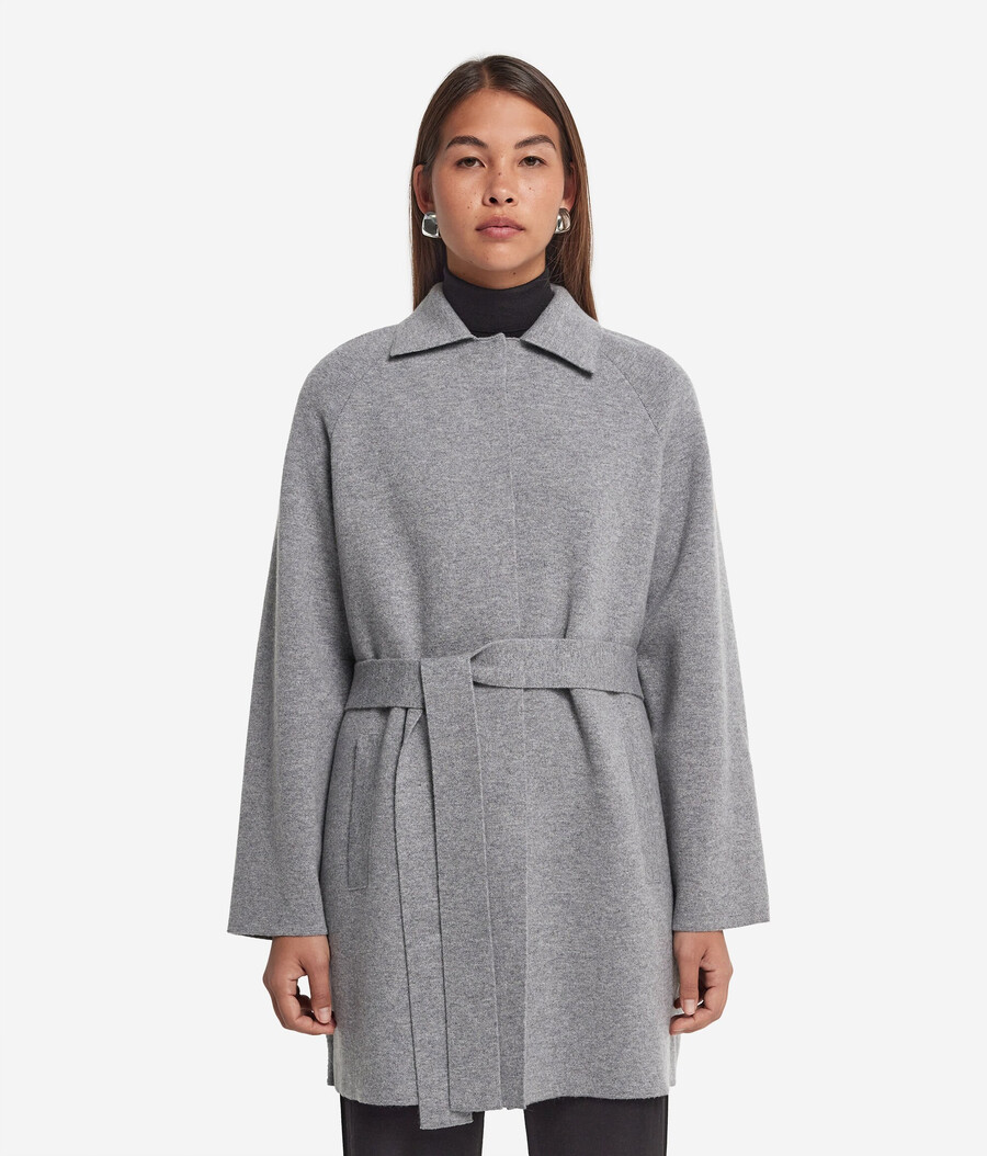 cappotto in cashmere ultra morbido con colletto