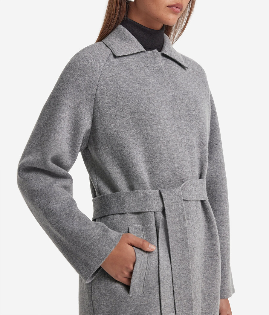 cappotto in cashmere ultra morbido con colletto
