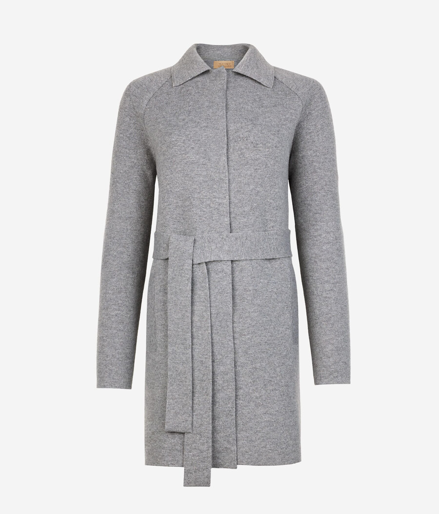 cappotto in cashmere ultra morbido con colletto