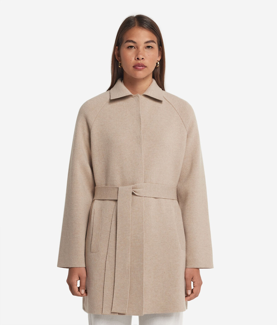 cappotto in cashmere ultra morbido con colletto