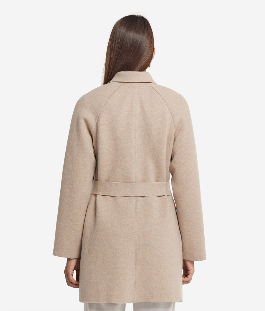 cappotto in cashmere ultra morbido con colletto