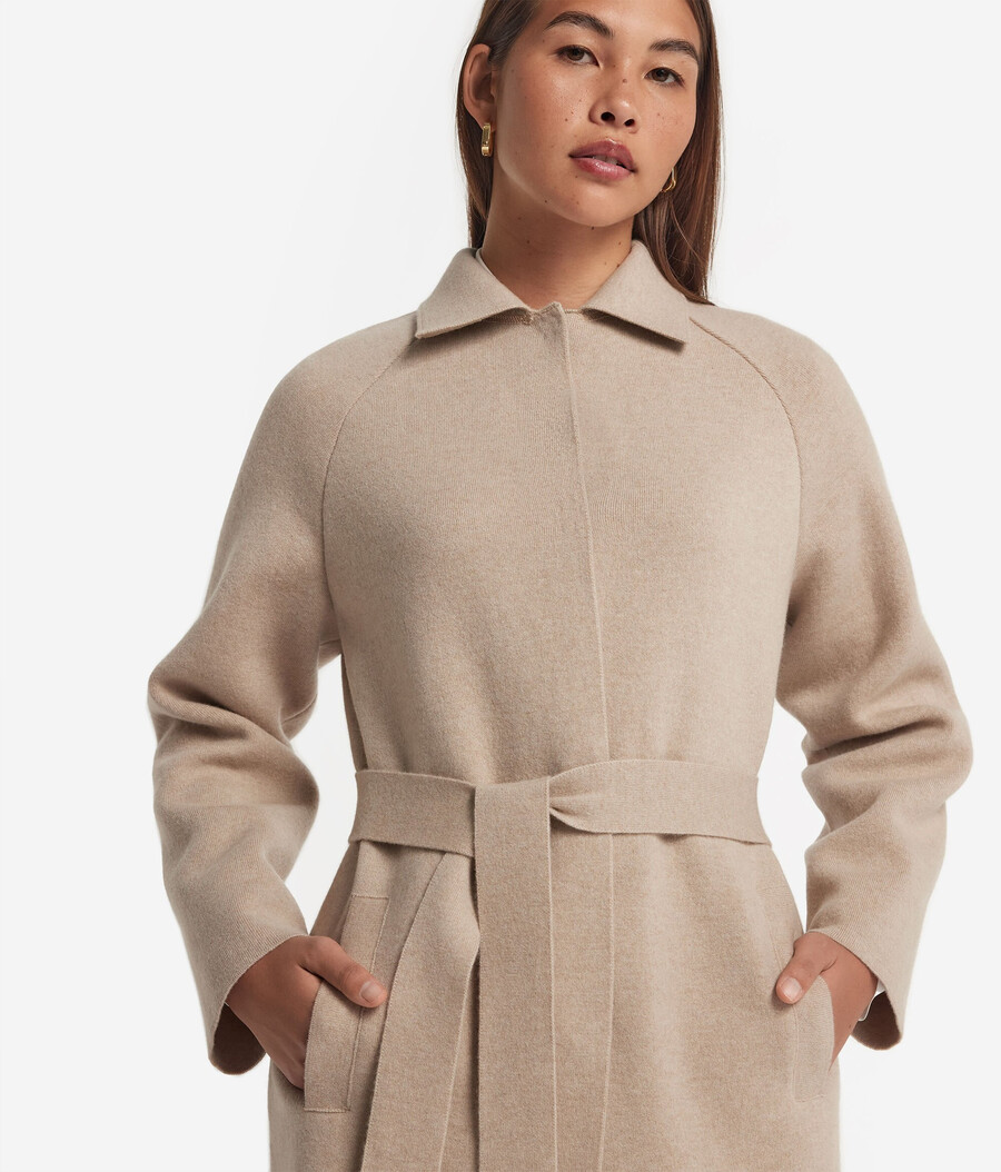 cappotto in cashmere ultra morbido con colletto