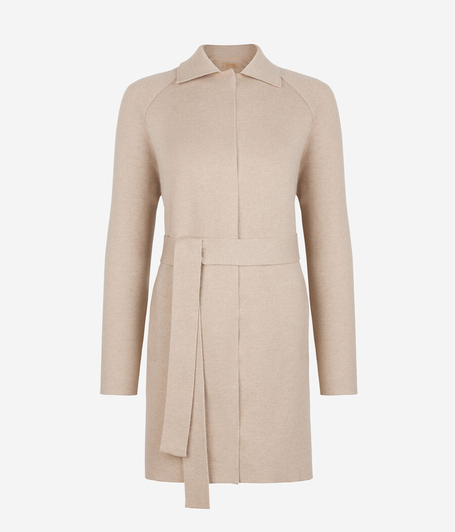 cappotto in cashmere ultra morbido con colletto