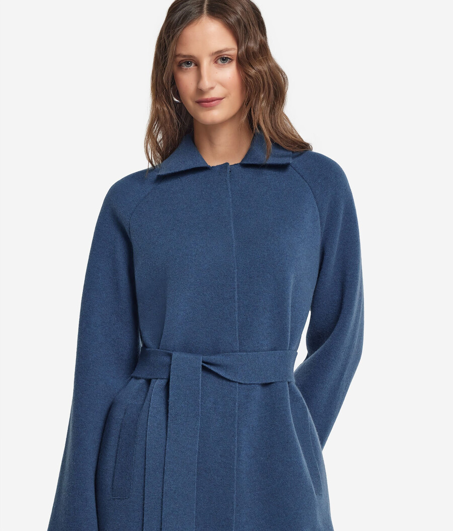 cappotto in cashmere ultra morbido con colletto