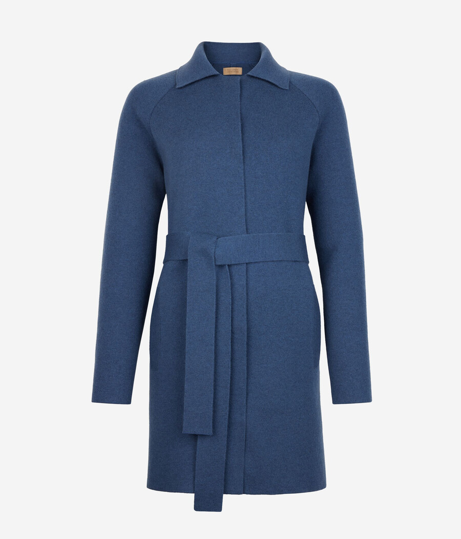 cappotto in cashmere ultra morbido con colletto