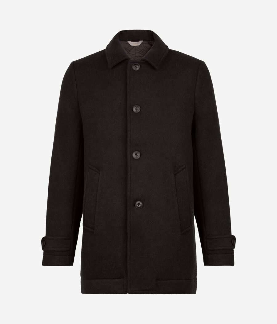 cappotto monopetto in cashmere