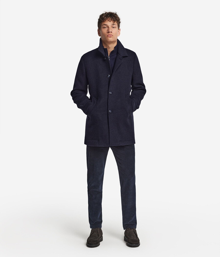 cappotto monopetto in cashmere