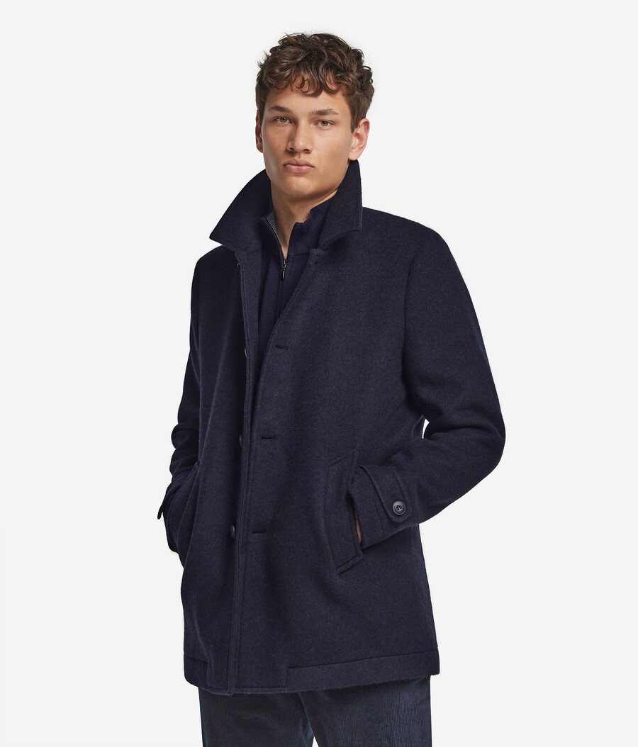 cappotto monopetto in cashmere