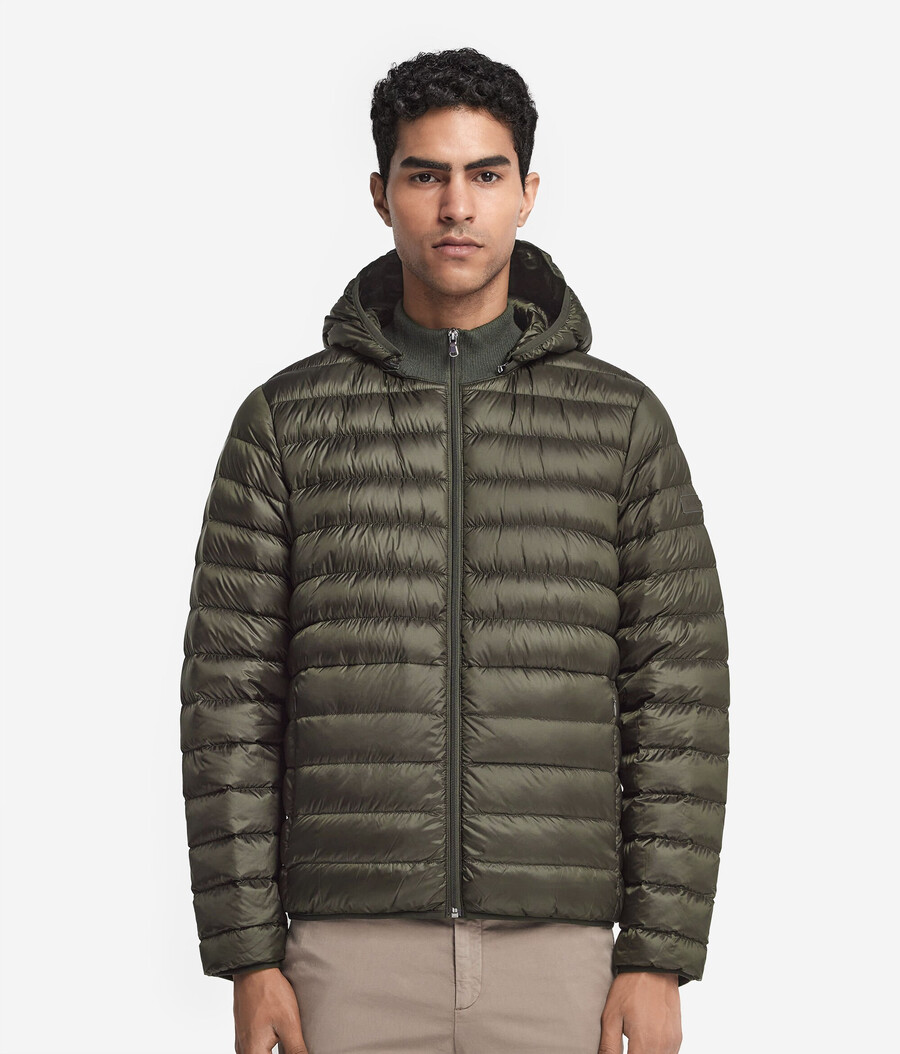 piumino leggero con fodera in cashmere