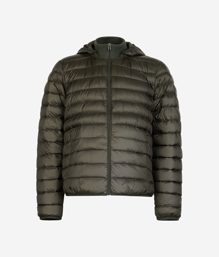 piumino leggero con fodera in cashmere
