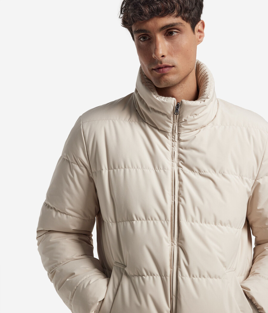 giacca reversibile in cashmere e lana