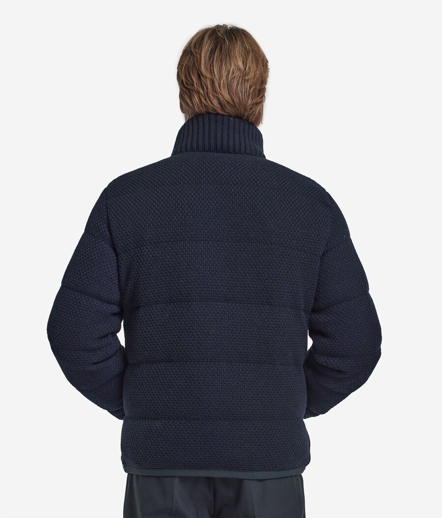 giacca reversibile in cashmere e lana