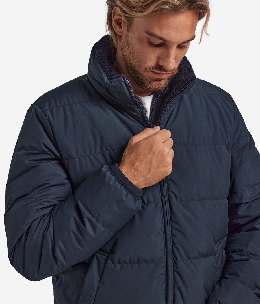 giacca reversibile in cashmere e lana