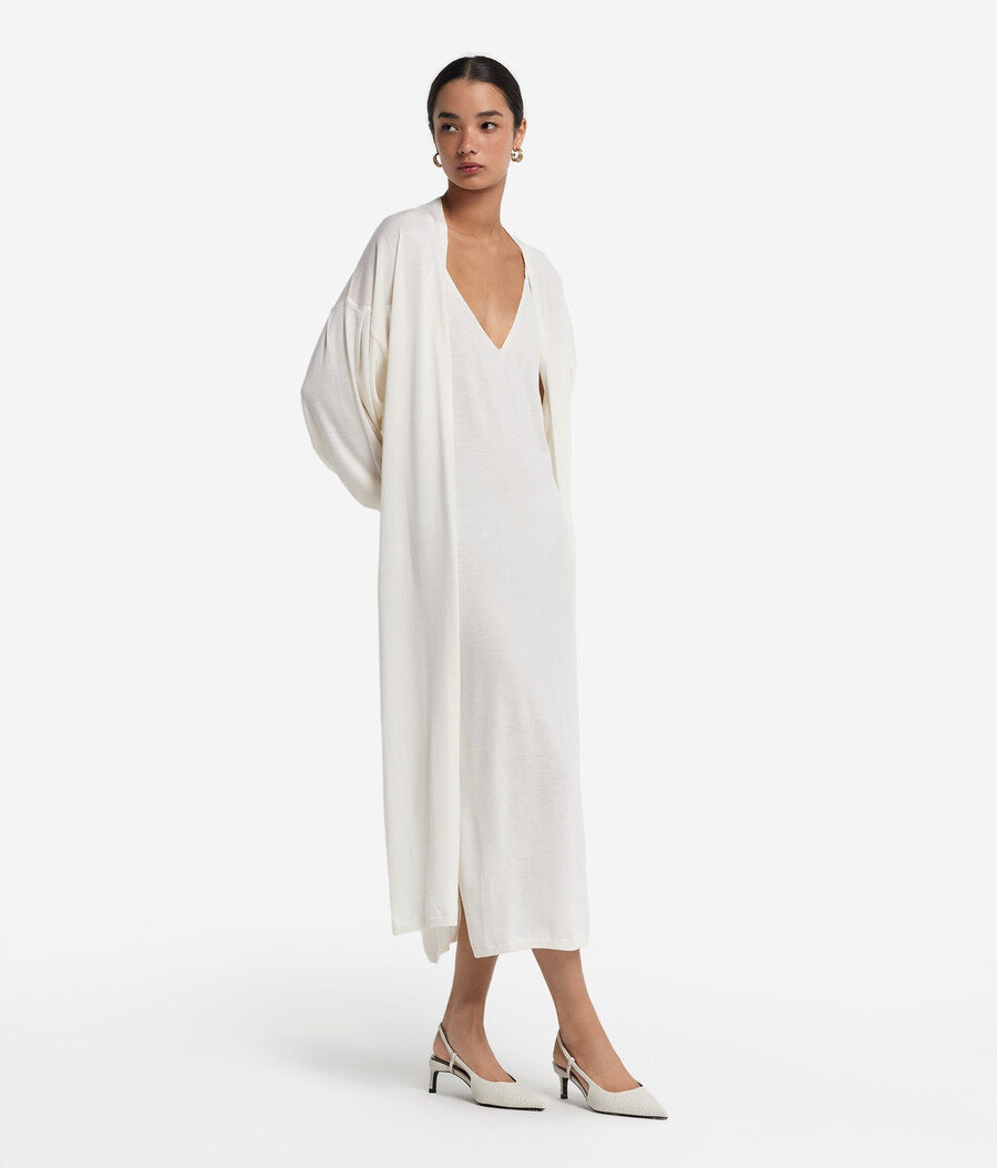 abito sottoveste in cashmere ultrafine