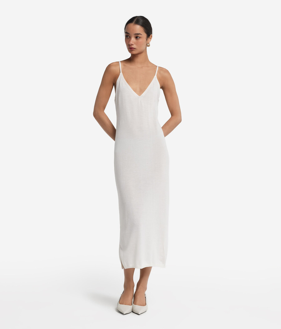 abito sottoveste in cashmere ultrafine