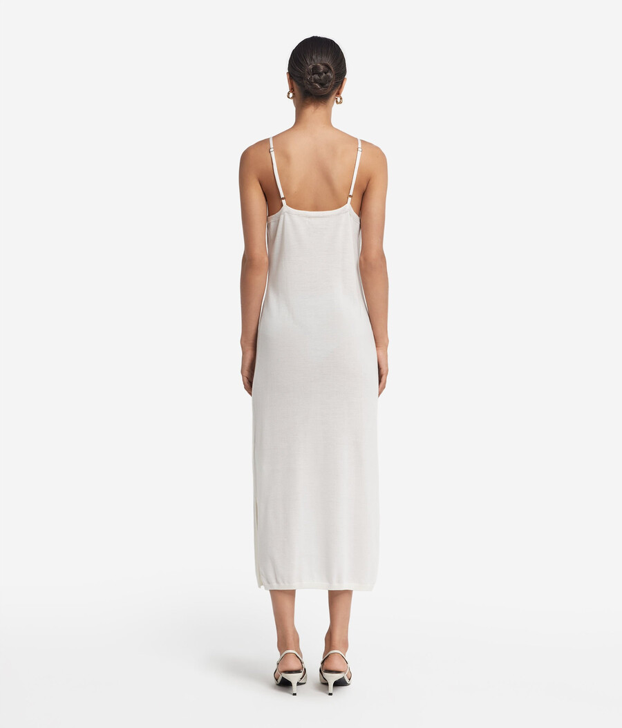 abito sottoveste in cashmere ultrafine
