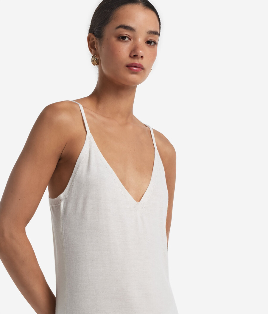 abito sottoveste in cashmere ultrafine