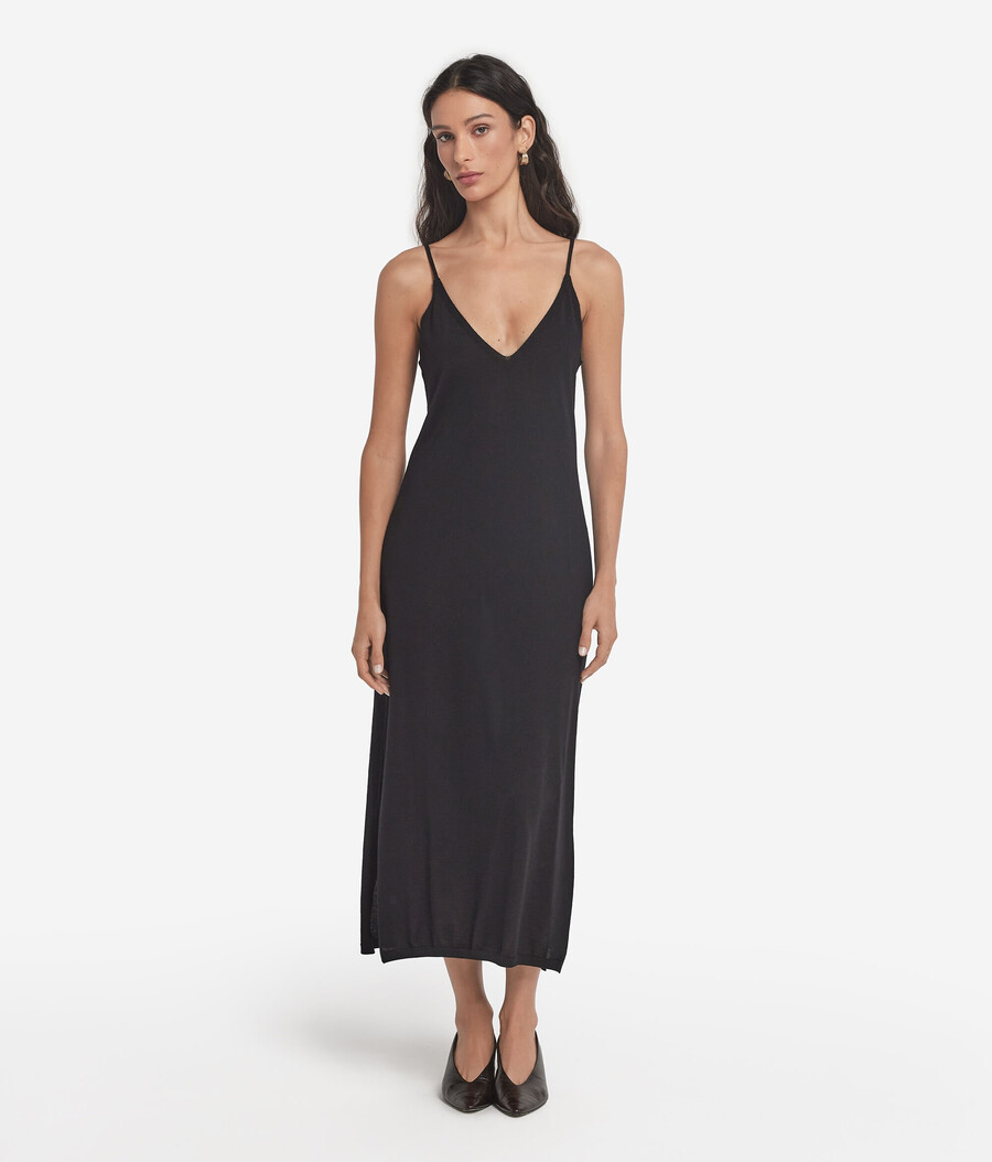 abito sottoveste in cashmere ultrafine