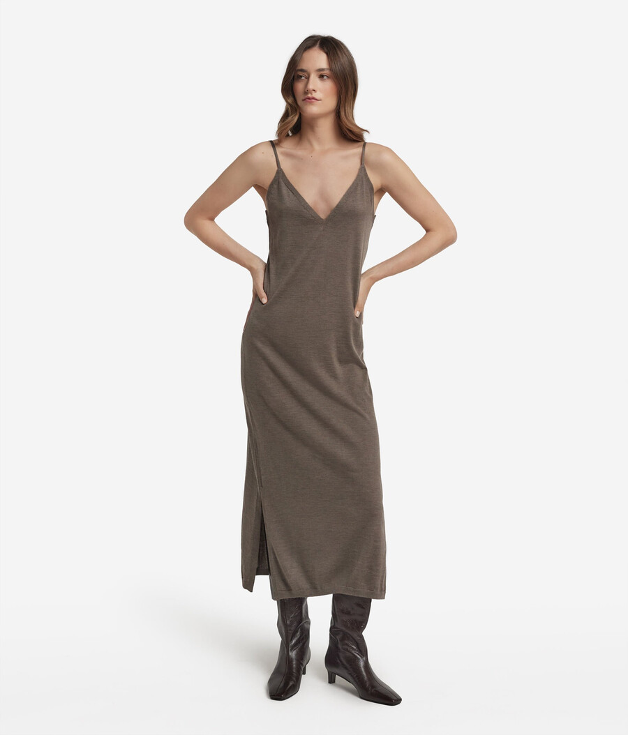 abito sottoveste in cashmere ultrafine