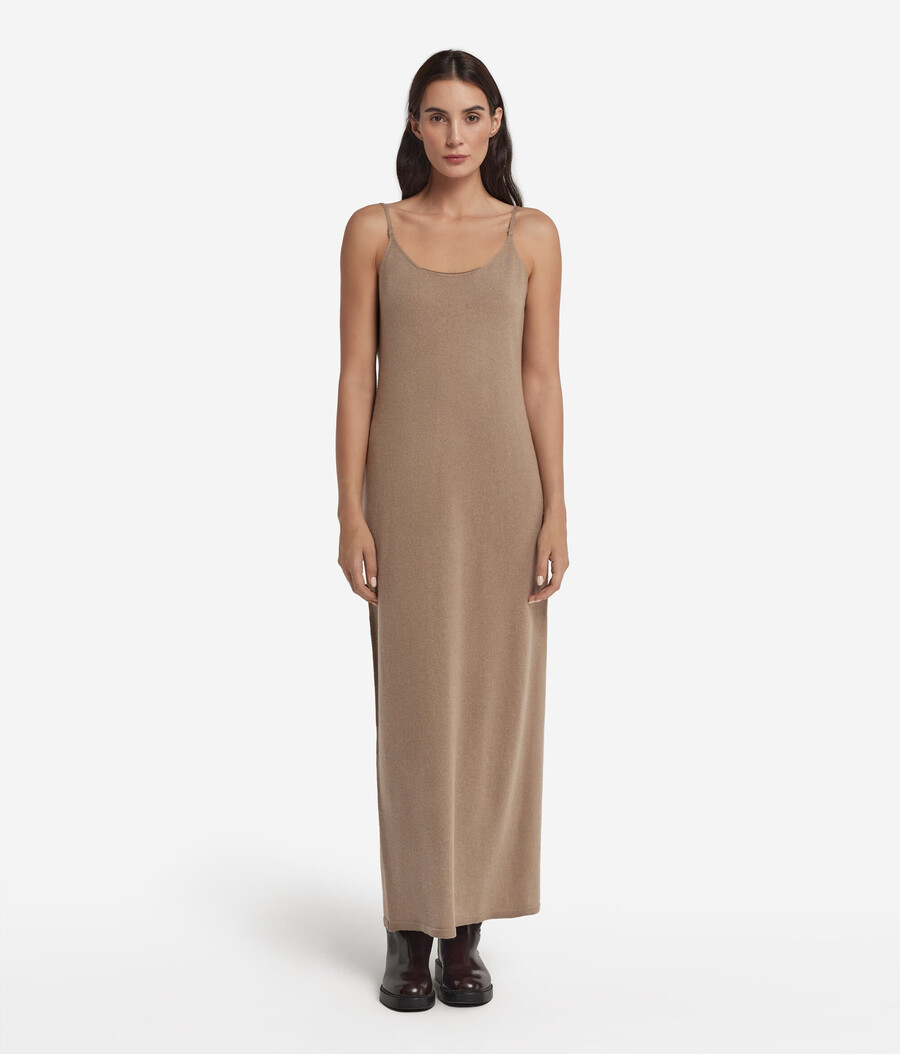 abito sottoveste in cashmere ultra morbido