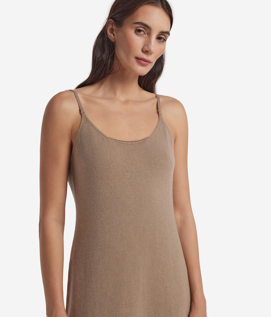abito sottoveste in cashmere ultra morbido