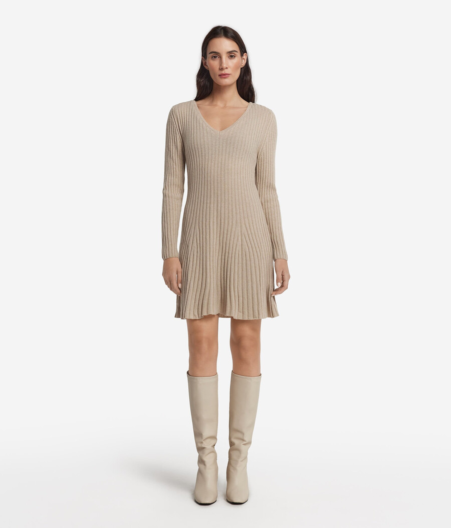 abito in cashmere ultra morbido a coste