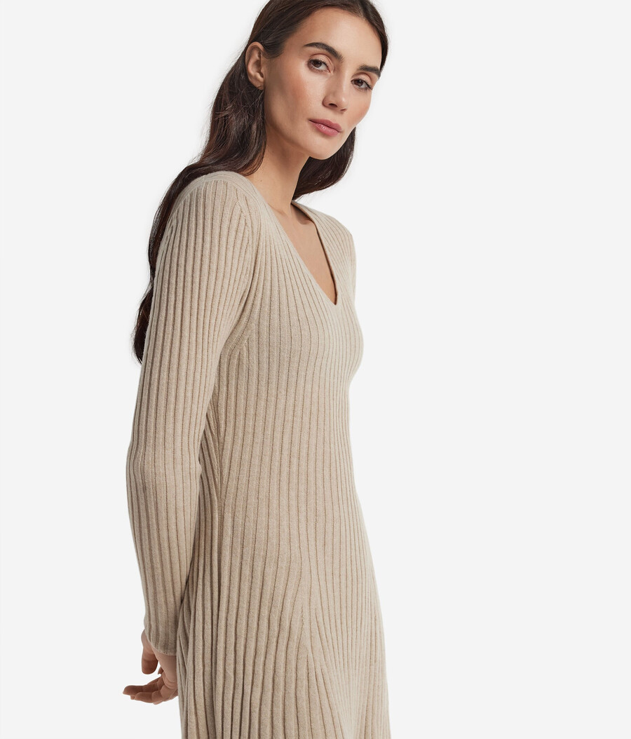 abito in cashmere ultra morbido a coste
