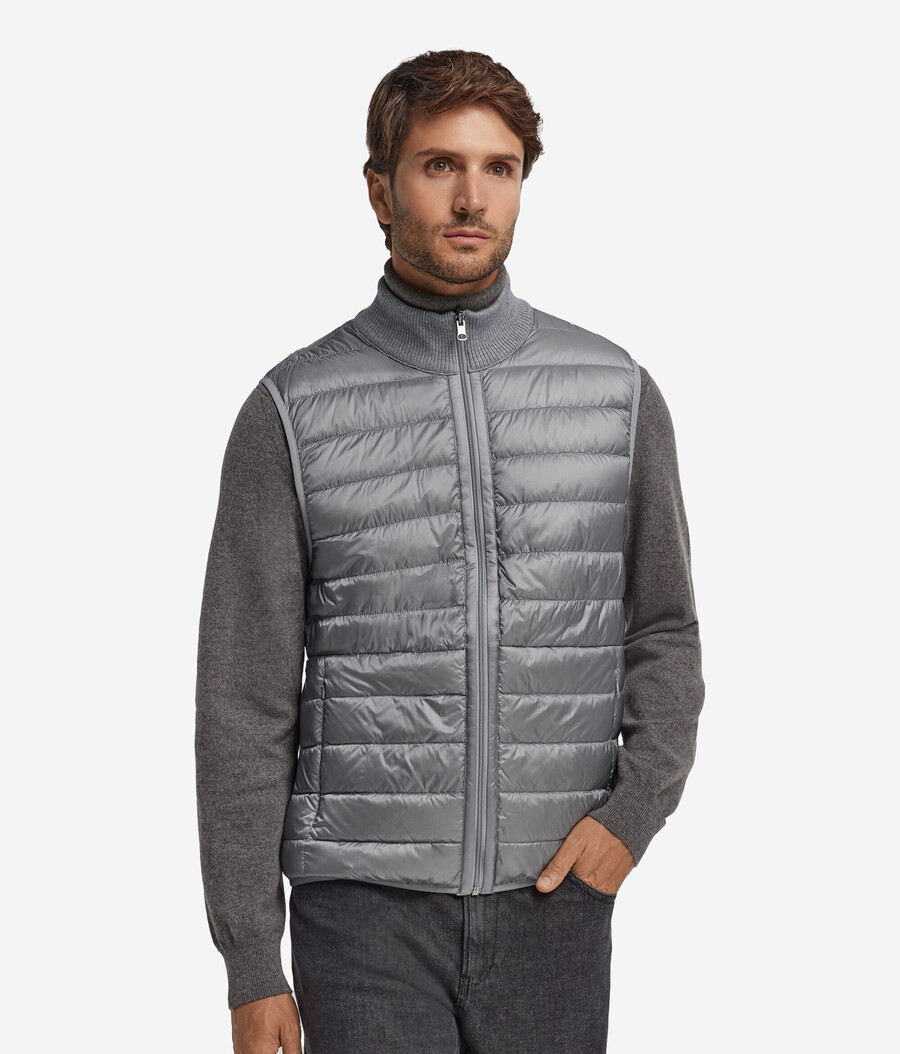 gilet reversibile in cashmere