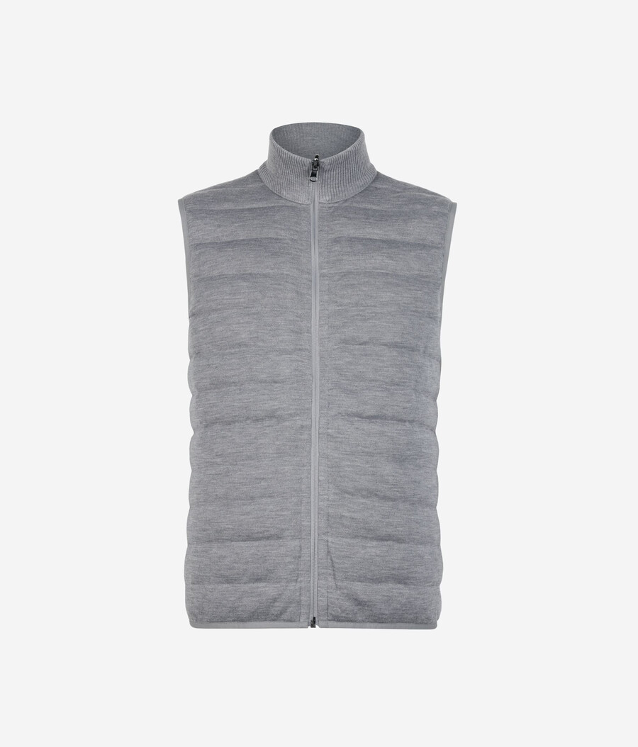 gilet reversibile in cashmere