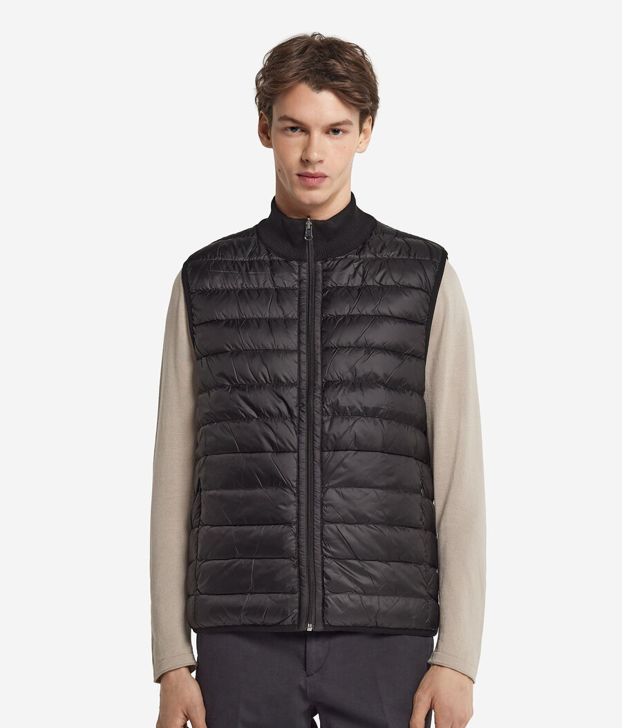 gilet reversibile in cashmere