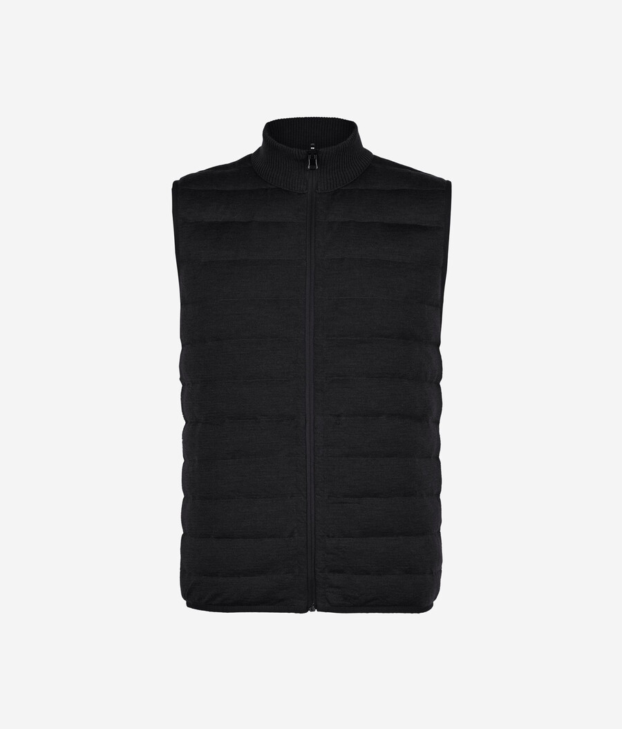 gilet reversibile in cashmere