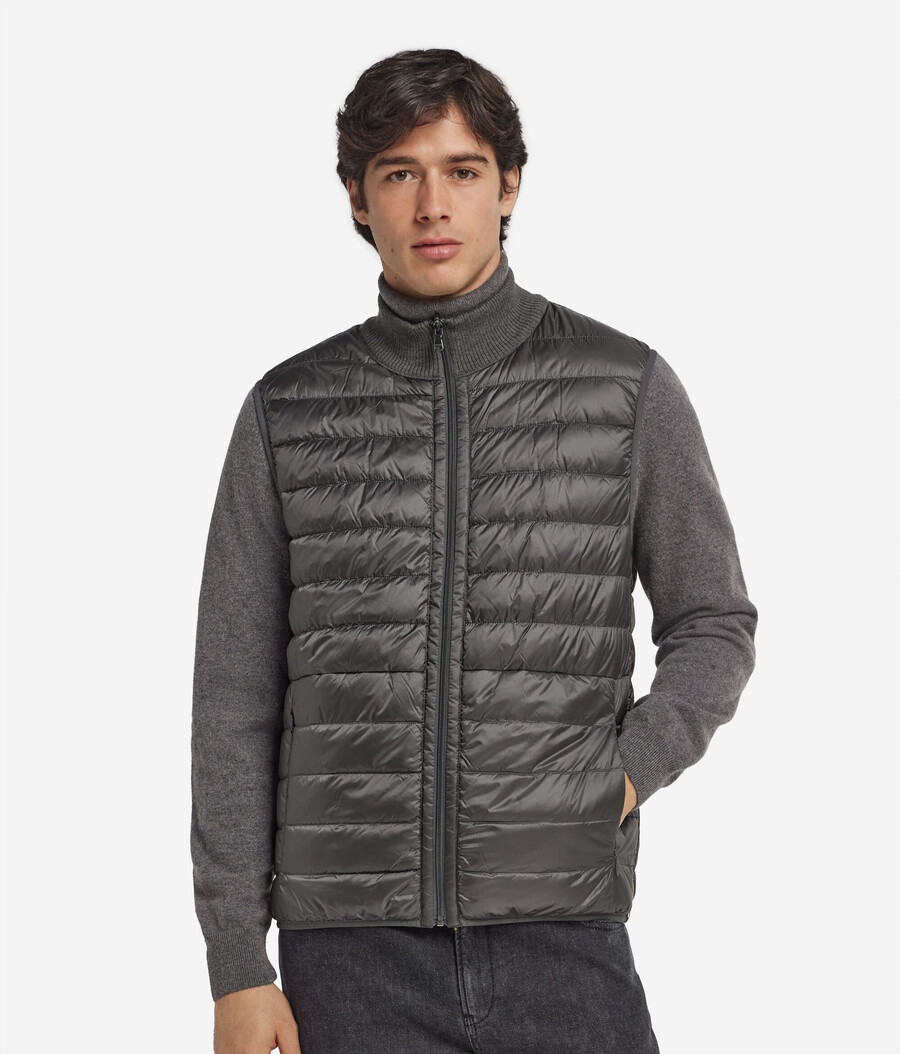 gilet reversibile in cashmere