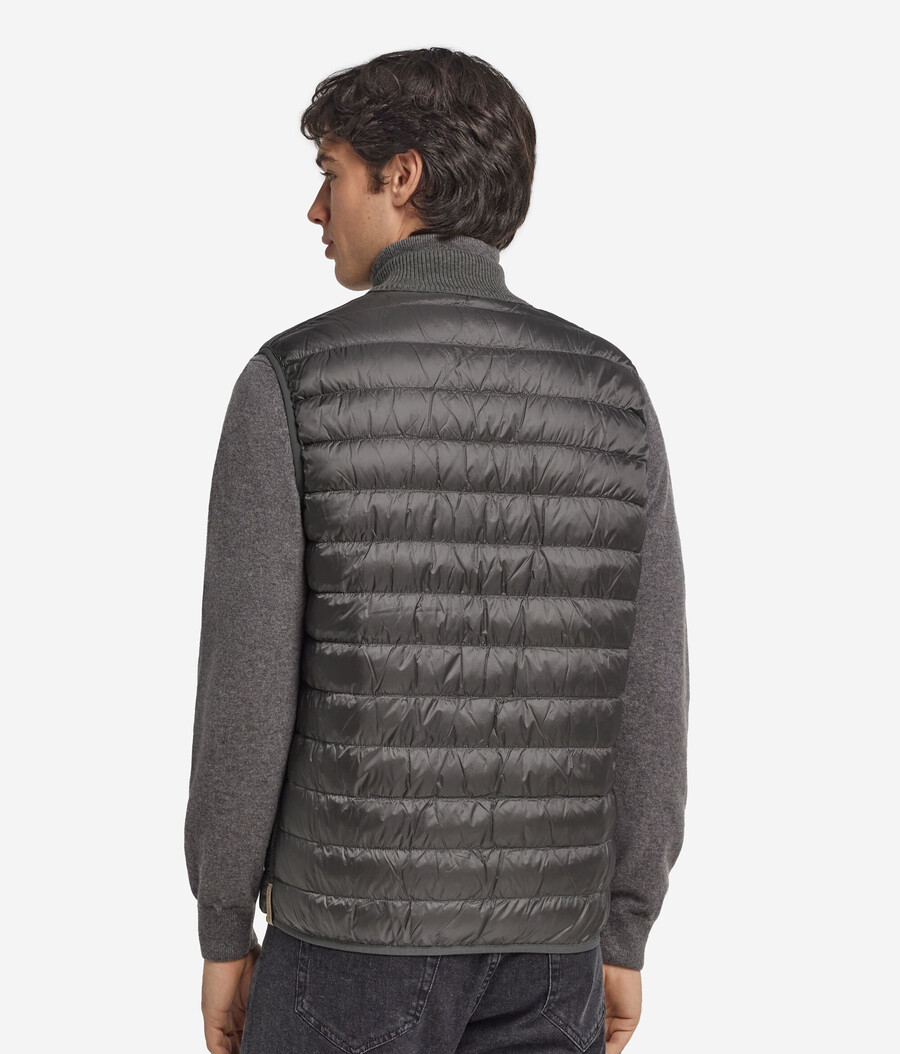 gilet reversibile in cashmere