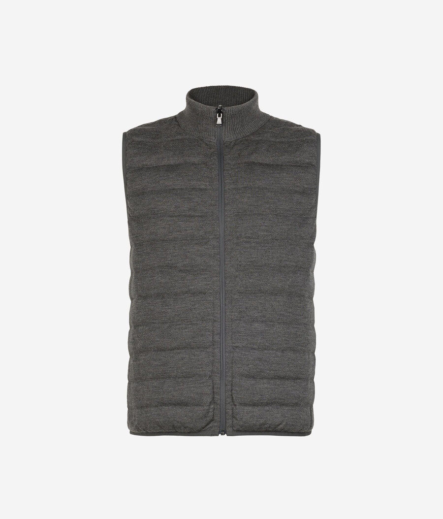 gilet reversibile in cashmere