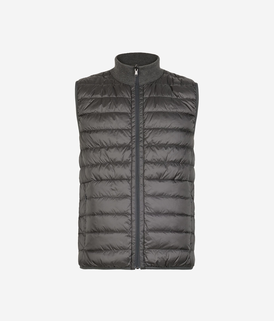 gilet reversibile in cashmere
